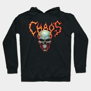 Skull Art Design Chaos Hoodie